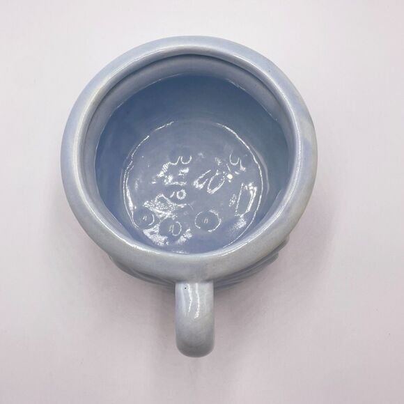 Vintage Haeger Pottery Owl Mug Planter Blue "Good Night and Sleep Tight" Ceramic - Picture 5 of 10